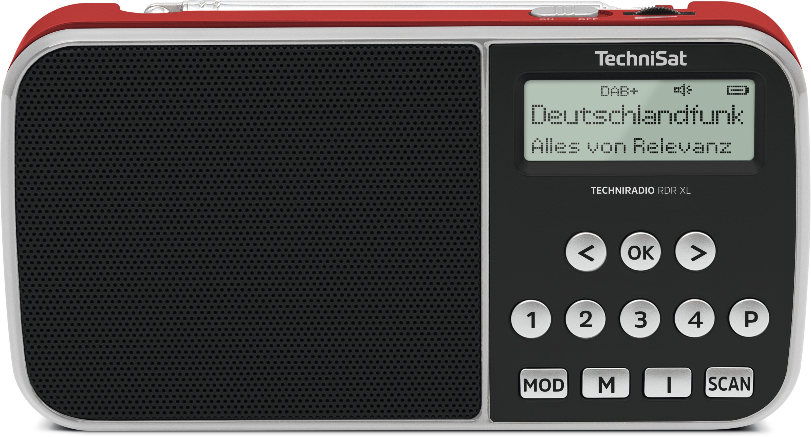 TECHNIRADIO RDR XL, rot Frontal, Front