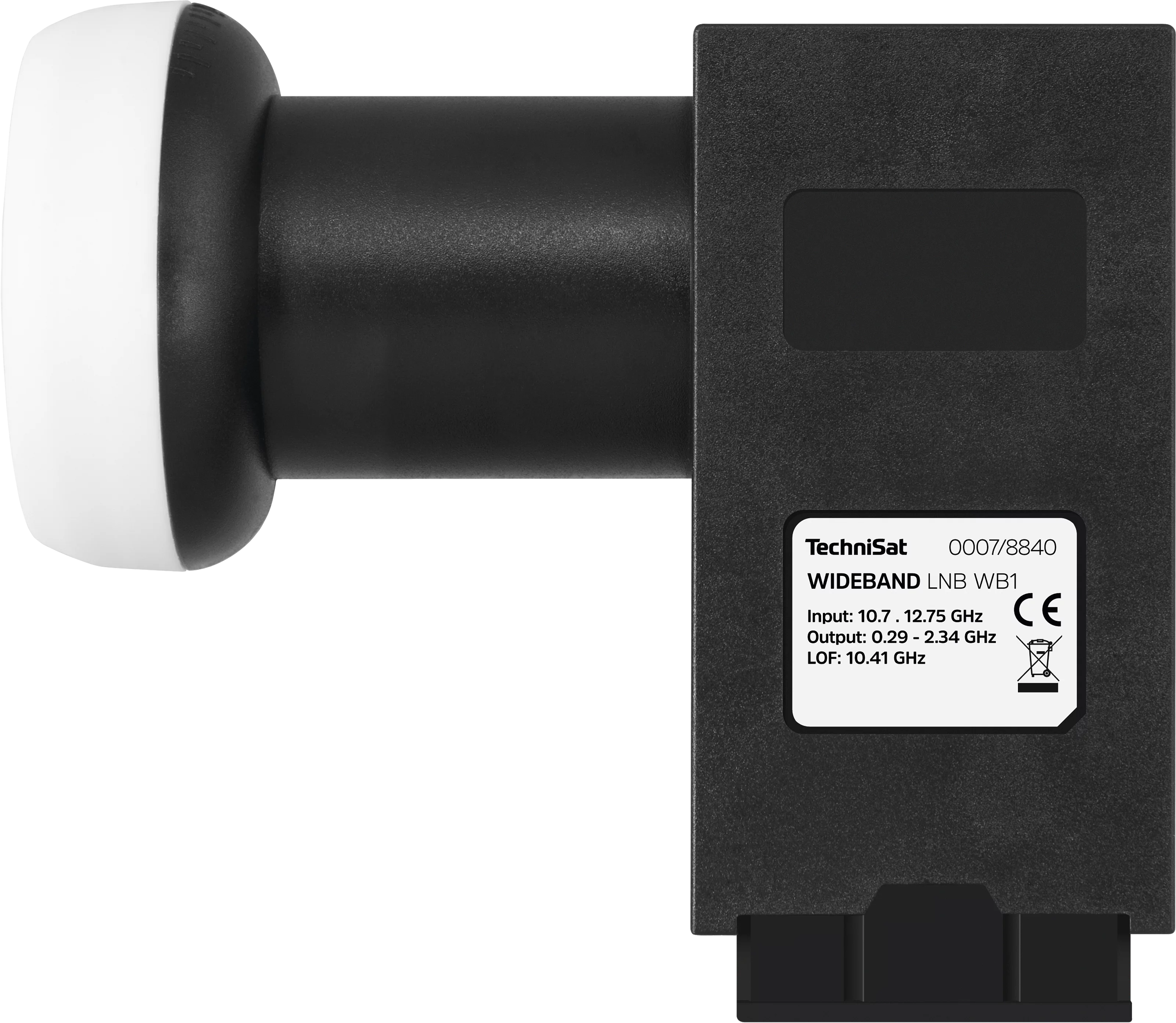 WIDEBAND-LNB WB1, 40 mm Frontal, Front