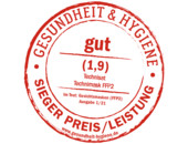 Haus & Garten 1/2021 - Sieger Preis/Leistung; Note: gut (1,9)