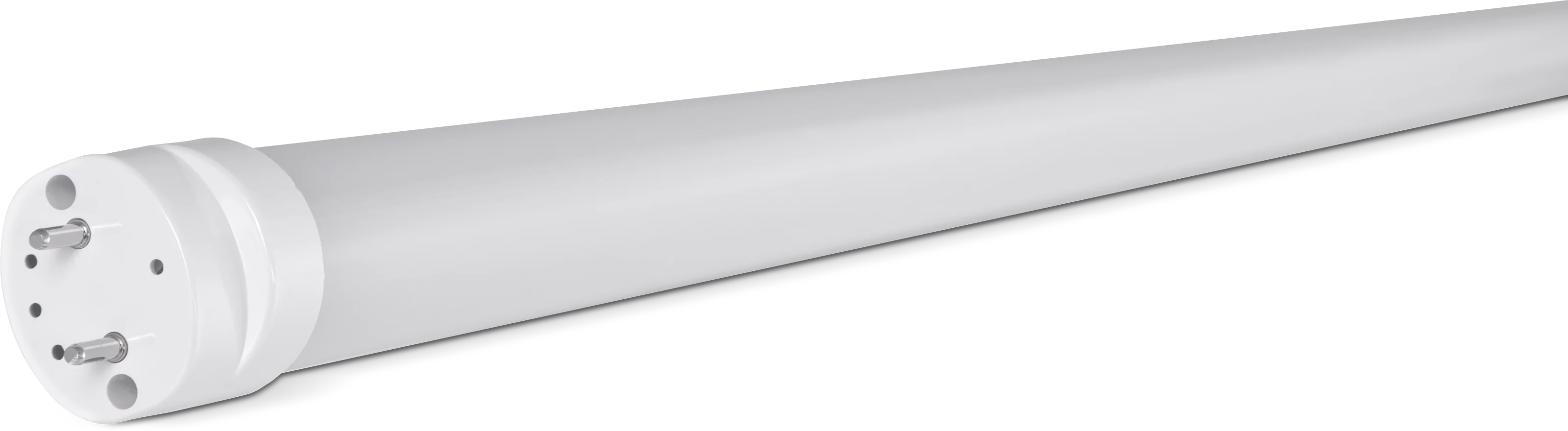 TECHNILUX Tube 150 cm, 24 W, EVG, milky, dimmbar Schräg, Links