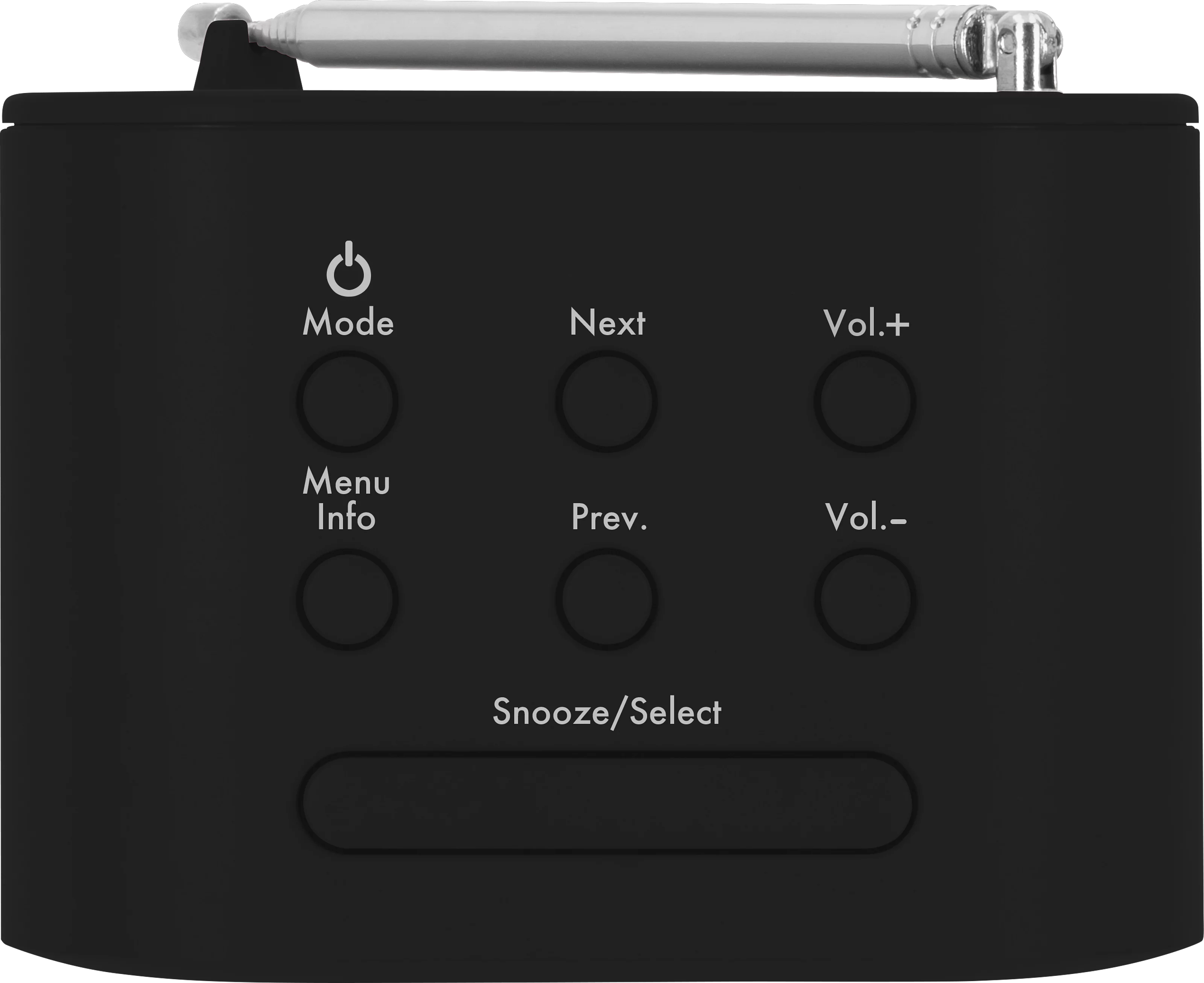 TECHNIRADIO 40 Frontal, Oben