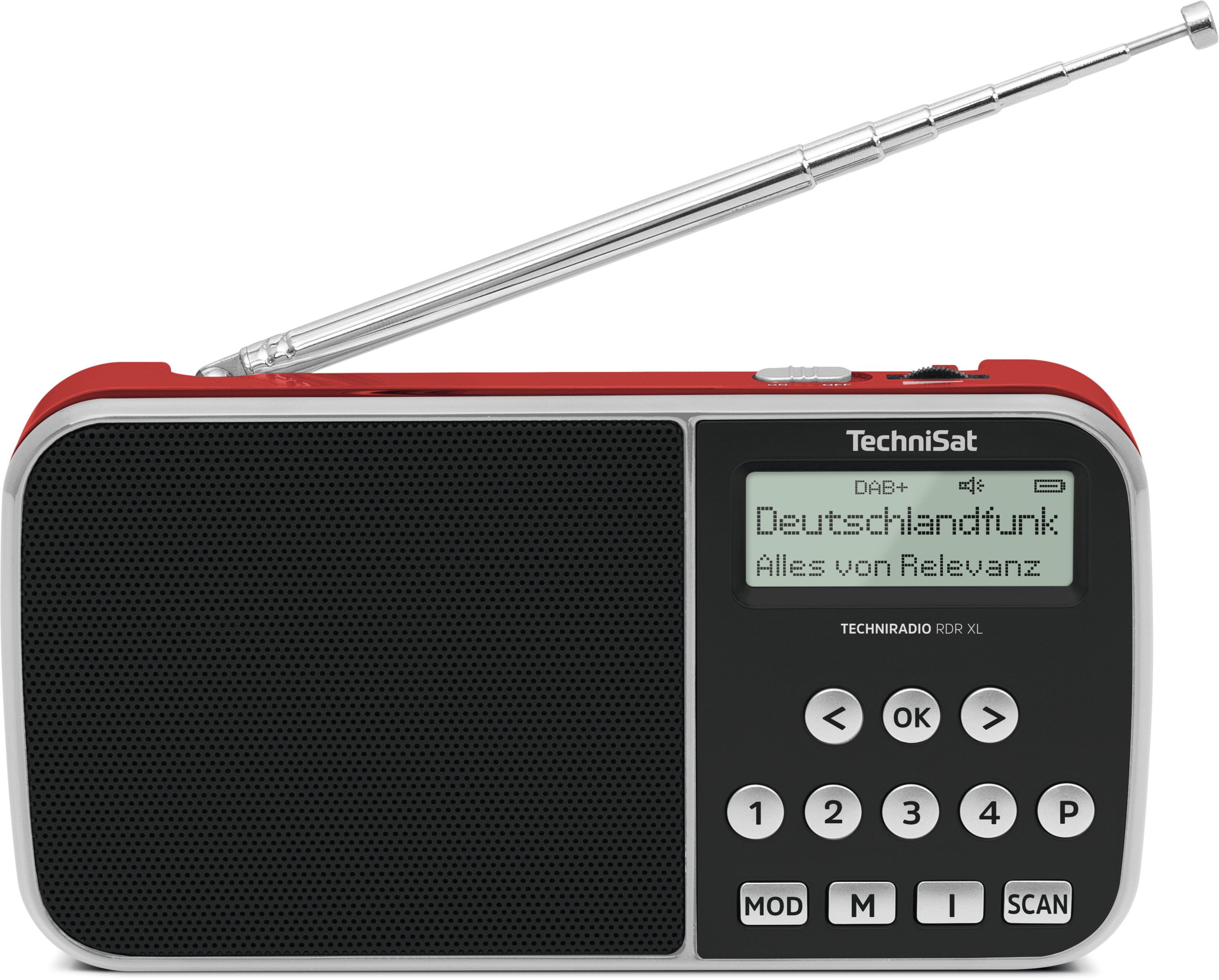 TECHNIRADIO RDR XL, rot Frontal, Front