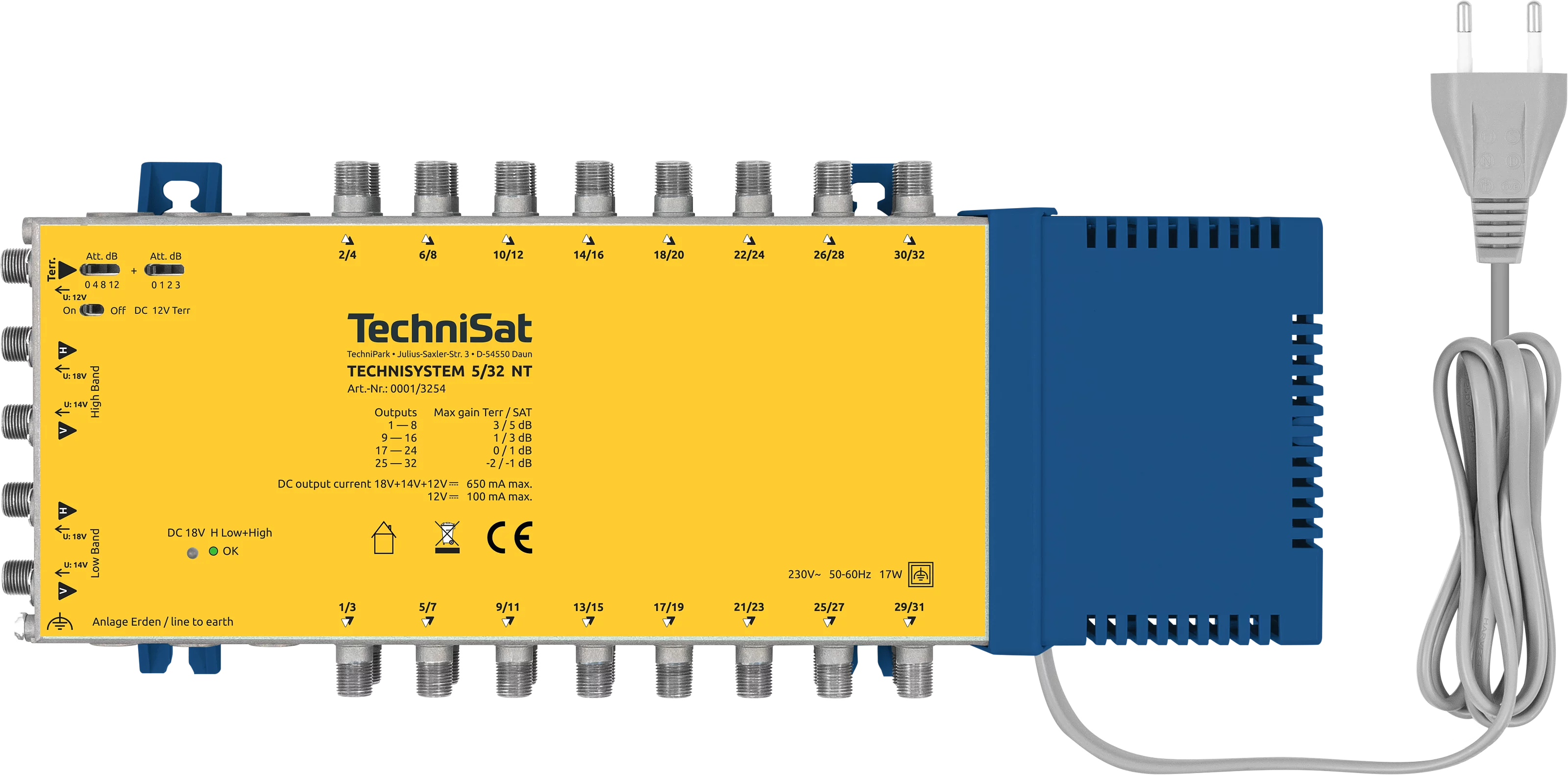 TECHNISYSTEM 5/32 NT Frontal, Front