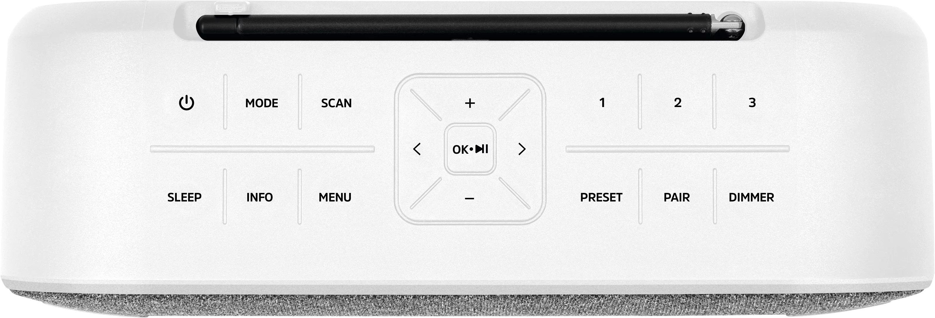 DIGITRADIO BT 2 Frontal, Oben