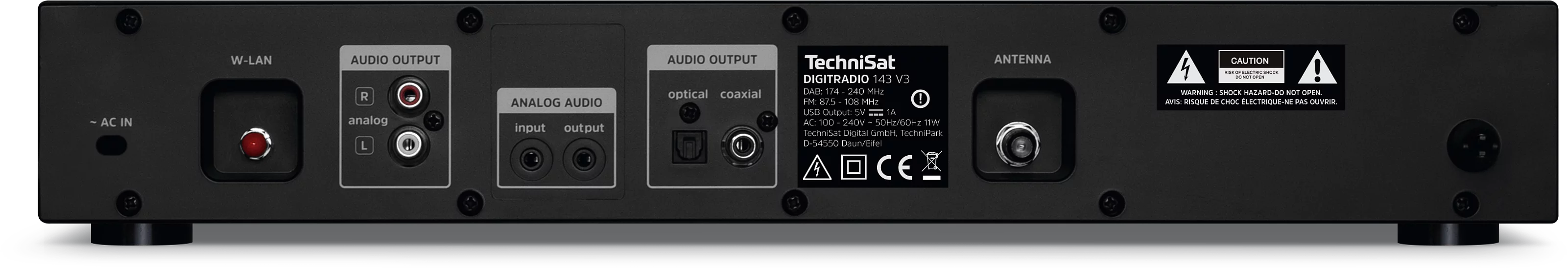 DIGITRADIO 143 (V3) Frontal, Rück