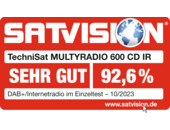 SATVISION "Sehr gut" 92,6% - 