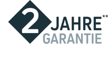 2 Jahre Garantie - 2 Jahre Garantie bei Produktregistrierung