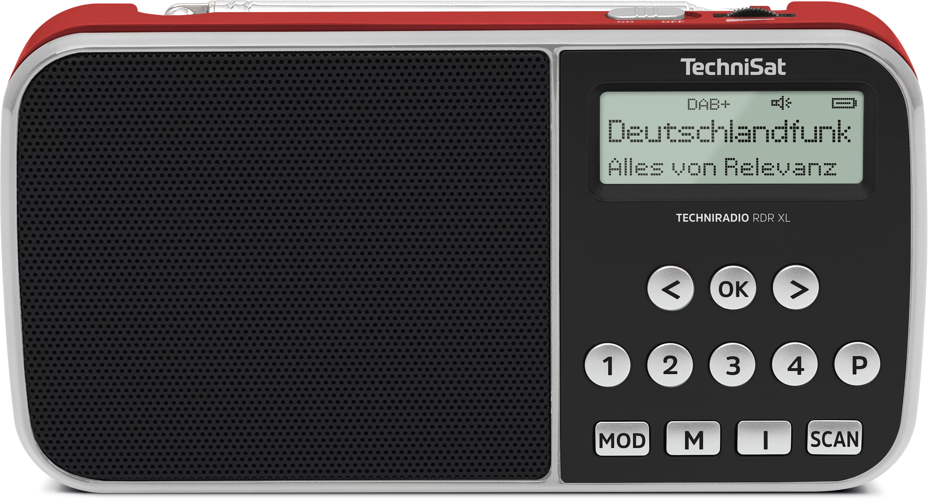 TECHNIRADIO RDR XL, rot Frontal, Front