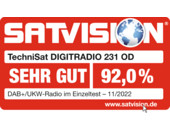 SATVISION 11/2022 - Sehr gut (92 %)