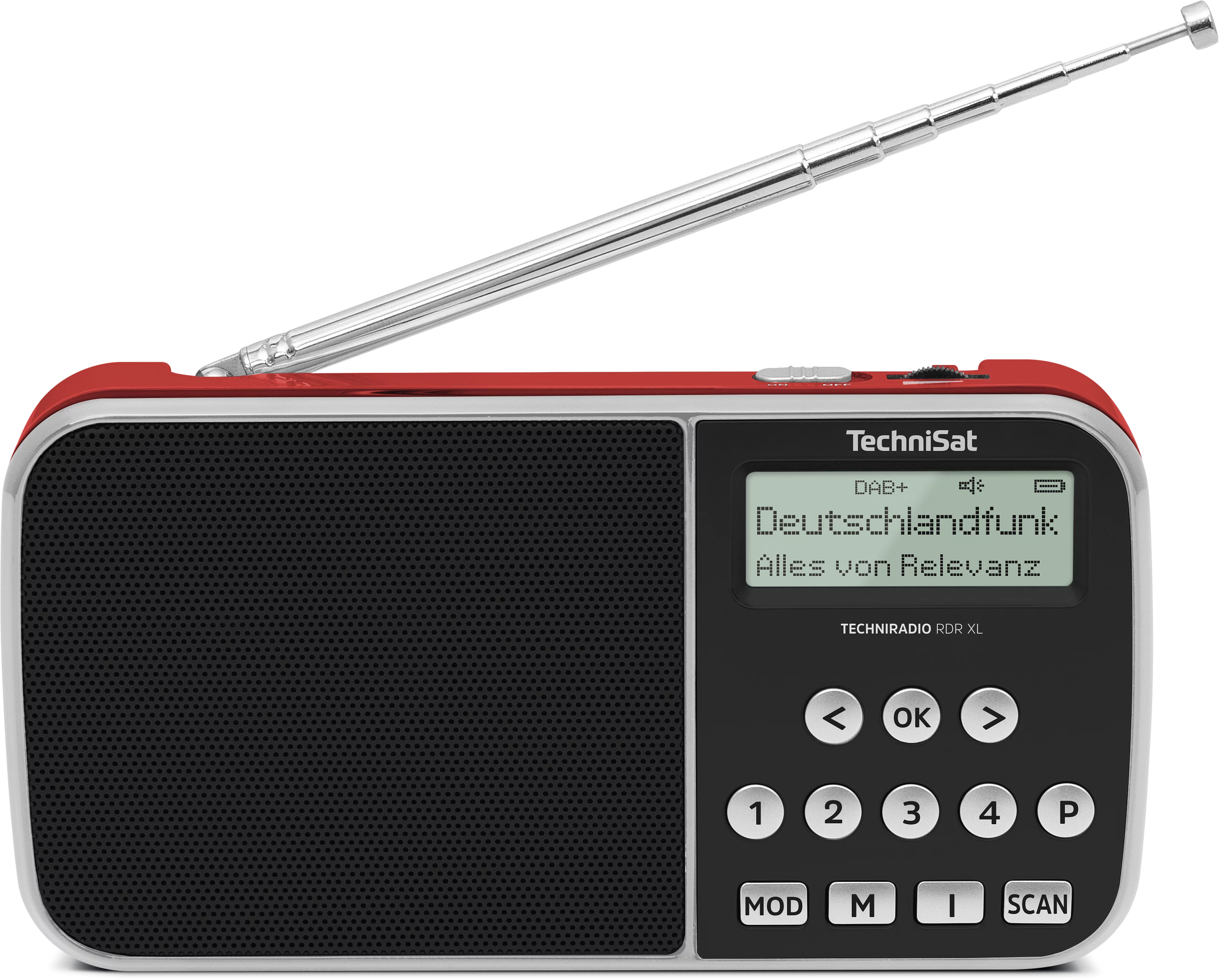 TECHNIRADIO RDR XL, rot Frontal, Front