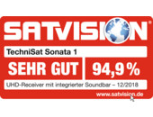 SATVISION 12/2018 - Testurteil: sehr gut (94,9%)